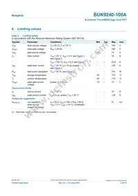 BUK9240-100A/C1 Datasheet Page 3