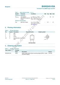 BUK9245-55A Datasheet Page 2