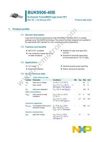 BUK9506-40B Datasheet Page 2