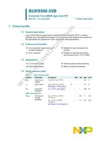 BUK9508-55B Datasheet Page 2