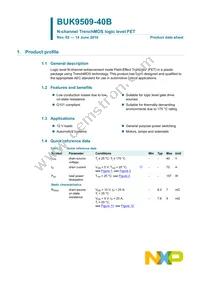 BUK9509-40B Datasheet Page 2