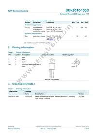 BUK9510-100B Datasheet Page 3