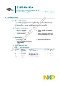 BUK9514-55A Datasheet Page 2