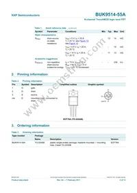 BUK9514-55A Datasheet Page 3