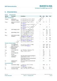 BUK9514-55A Datasheet Page 6