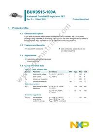 BUK9515-100A Datasheet Page 2
