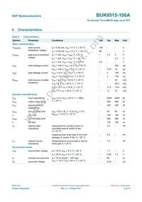 BUK9515-100A Datasheet Page 6
