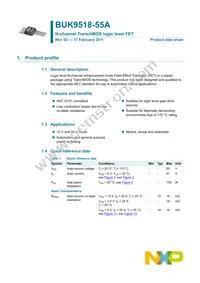 BUK9518-55A Datasheet Page 2