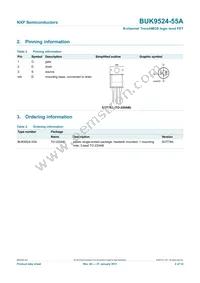 BUK9524-55A Datasheet Page 2