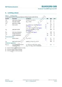 BUK952R8-30B Datasheet Page 4