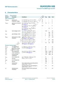 BUK952R8-30B Datasheet Page 7