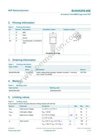 BUK952R8-60E Datasheet Page 3