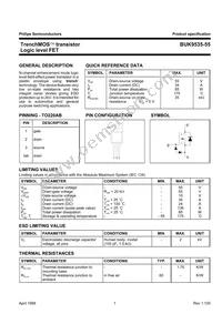 BUK9535-55 Datasheet Cover