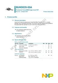 BUK9535-55A Datasheet Page 2