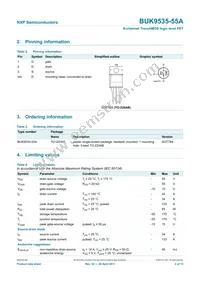 BUK9535-55A Datasheet Page 3