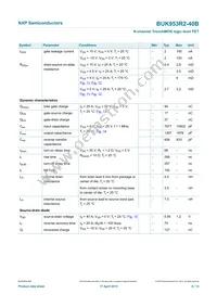 BUK953R2-40B Datasheet Page 7