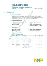 BUK954R2-55B Datasheet Page 2