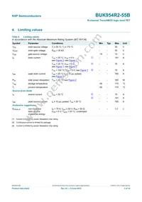 BUK954R2-55B Datasheet Page 4