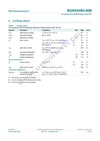 BUK954R4-40B Datasheet Page 4