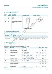 BUK954R8-60E Datasheet Page 2