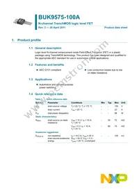 BUK9575-100A Datasheet Page 2