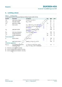 BUK9604-40A Datasheet Page 3