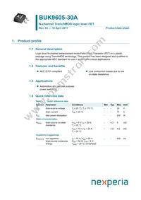 BUK9605-30A Datasheet Cover