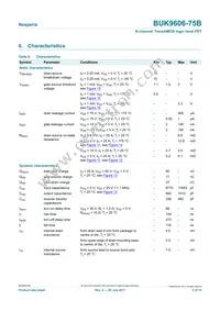 BUK9606-75B Datasheet Page 5