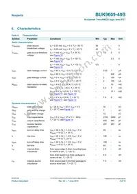 BUK9609-40B Datasheet Page 6