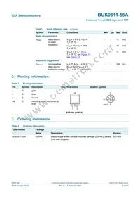 BUK9611-55A Datasheet Page 3