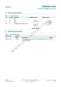 BUK9614-55A Datasheet Page 2