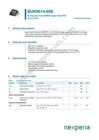 BUK9614-60E Datasheet Cover