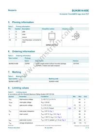 BUK9614-60E Datasheet Page 2