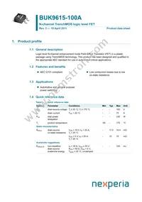 BUK9615-100A Datasheet Cover