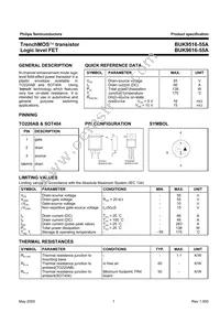 BUK9616-55A Datasheet Page 2