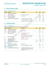 BUK9618-55A Datasheet Page 2