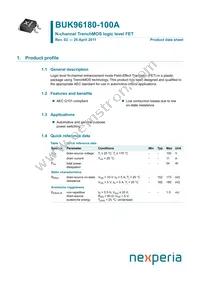 BUK96180-100A Datasheet Cover