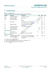 BUK961R4-30E Datasheet Page 4