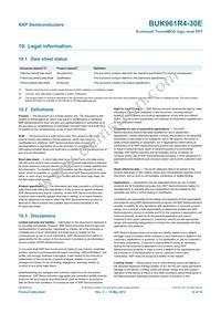 BUK961R4-30E Datasheet Page 13