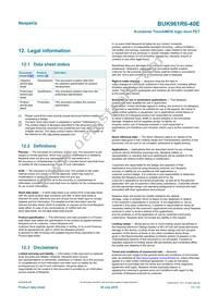 BUK961R6-40E Datasheet Page 11