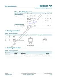 BUK9623-75A Datasheet Page 2