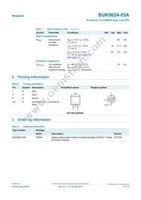 BUK9624-55A Datasheet Page 2