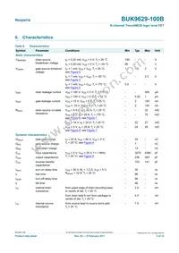 BUK9629-100B Datasheet Page 5