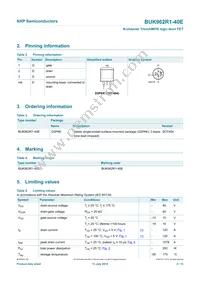 BUK962R1-40E Datasheet Page 3