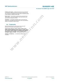 BUK962R1-40E Datasheet Page 13