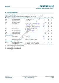BUK962R8-30B Datasheet Page 3