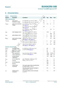 BUK962R8-30B Datasheet Page 6