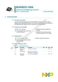 BUK9635-100A Datasheet Cover