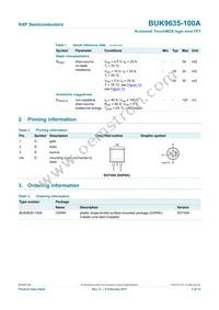 BUK9635-100A Datasheet Page 2