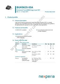BUK9635-55A Datasheet Cover